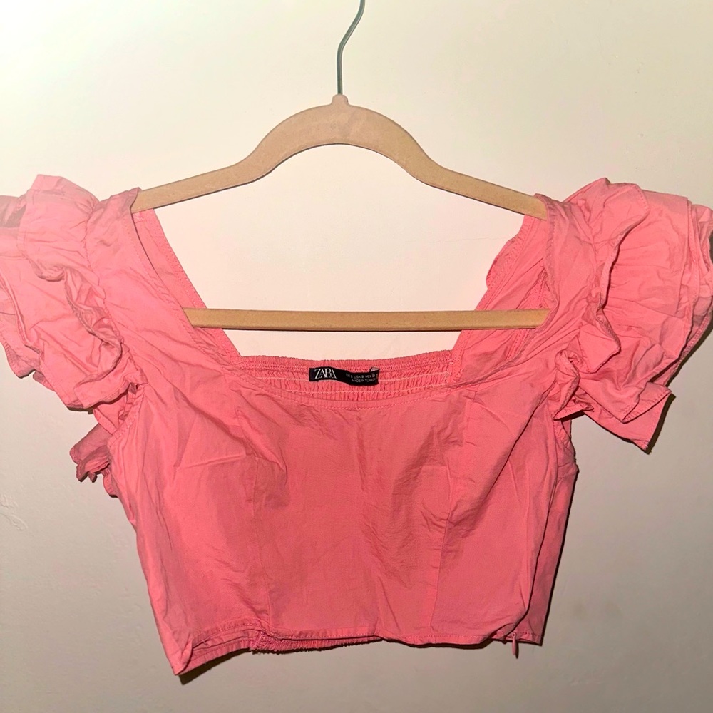 Crop top Rose🌸. #Zara